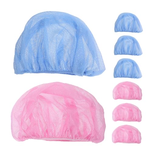 ADOCARN 8st Schlafkappe Kappen Schwarze Kappe Trucker-hut Baseball Kappe Sonnenhut Verrückter Hut Lustiger Hut Haarnetz Schlafhauben Für Damen Netz-schlafhaube Polyester Baumwolle von ADOCARN