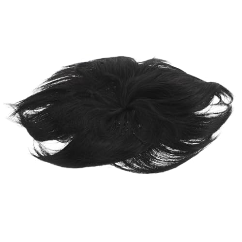 ADOCARN Haarteil Für Kurzes Haar Aus Echthaar Atmungsaktives Design Für Männer Langlebige Konstruktion Realistisches Aussehen von ADOCARN