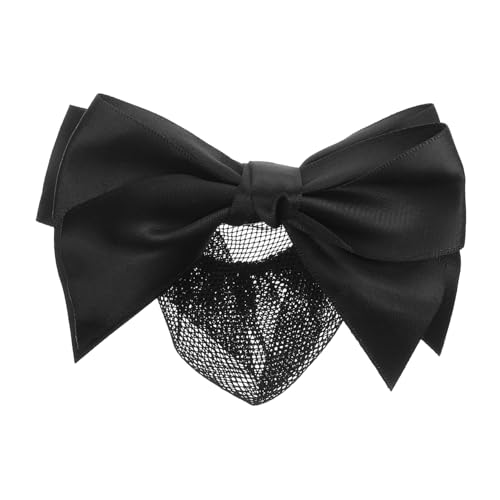 ADOCARN Berufliche Haarnetz mit Schleifen Detail Elastisches Mesh Haarbun für Damen Haarknoten Abdeckung für Arbeitsplatz für Karrierefrauen und Formelle Anlässe von ADOCARN