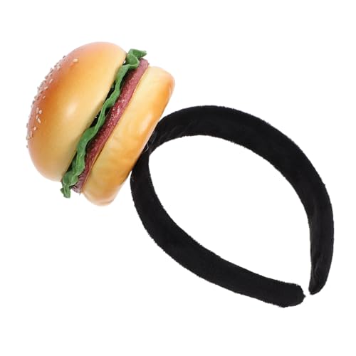 ADOCARN Burger-stirnband Cartoon-design Kopfbedeckung Für Party Festive Kopfbedeckung Mit Hamburger Form Stirnband Requisiten Für Cosplay Und Feiern von ADOCARN