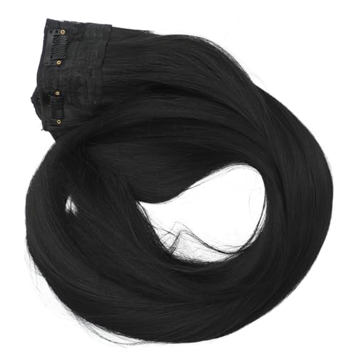 ADOCARN Clip-in Haarverlängerung Lang Gerade Hitzebeständig Frauen Haarschmuck Zubehör Für Hochzeiten Und Partys Wiederverwendbar Einfache Anwendung Realistischer Look von ADOCARN