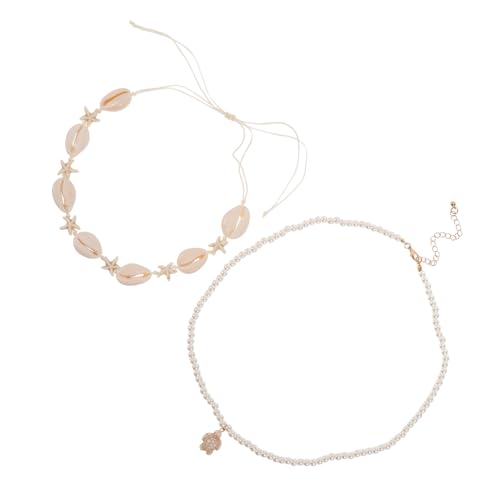 ADOCARN Damen Choker Halskette Handgemachte Perlenkette im Boho Stil mit Doppelter Schicht und Akzenten Perfektes Strandaccessoire für Sommer ADOCARN Damen Choker Halskette Handgemachte Perlenkette im Boho Stil mit Doppelter Schicht und Akzenten Perfektes Strandaccessoire für Sommer von ADOCARN