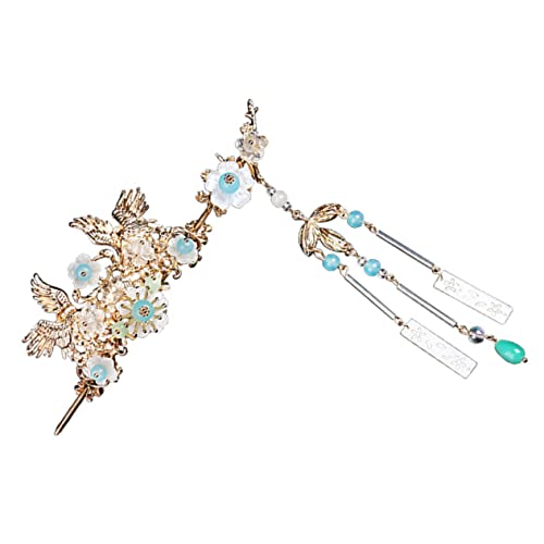 ADOCARN Edler Haarschmuck Für Frauen Vintage Haarklammer Mit Quaste Im Chinesischen Stil Für Hochzeiten Und Besondere Anlässe Eleganter Haarclip Für Dutt Und Haarfrisuren von ADOCARN