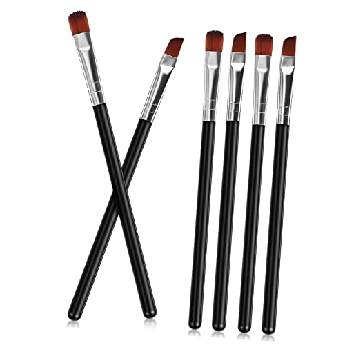 ADOCARN 6 Stk Augenbrauenbürste Werkzeug Zum Formen Augenbrauen Brauenbürsten Dame Werkzeuge Beauty-tools Bürste Fein Gewinkelt Eyeliner Lippenbürste Reisen Bilden Kunststoff-griff von ADOCARN