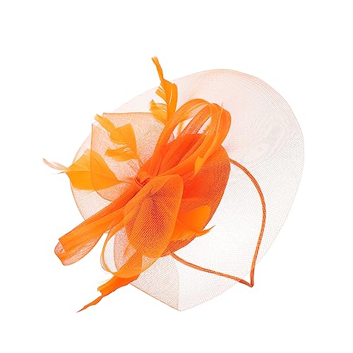 ADOCARN Fascinator-hut Für Damen Eleganter Haaraccessoire Mit Mesh-design Und Federschmuck Für Hochzeiten Teepartys Und Besondere Anlässe Leicht Und Bequem Zu Tragen von ADOCARN