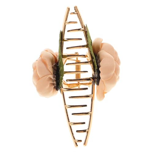 ADOCARN Blumen-haarklammer Für Damen Haarspange Mit Floralen Designs Für Hochzeiten Partys Und Alltag Dekoratives Haaraccessoire Champagnerfarbe von ADOCARN
