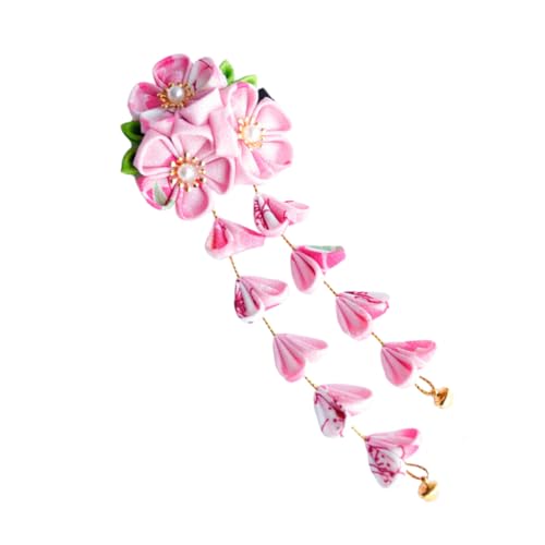 ADOCARN Japanischer Haarschmuck Mit Quasten Elegante Haarklammer Für Damen Kimono-haarspange Für Festivals Partys Alltag von ADOCARN