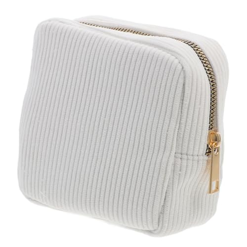 ADOCARN Zippered Makeup Bag Corduroy Kleine Kosmetiktasche Für Und Alltag Multifunktionale Aufbewahrung Für Kosmetik Und Kleingeld Design Für Damen Und von ADOCARN