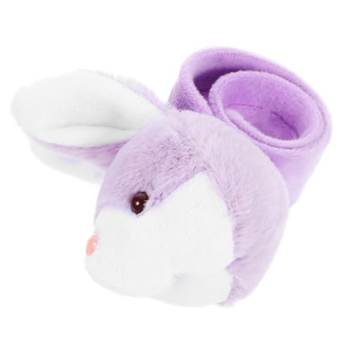 ADOCARN Kuscheltier Hase Slap Armband Flauschiges Plüschspielzeug für Tier Thema Slap Band Mitgebsel für Geburtstagsfeiern oder Besondere Anlässe von ADOCARN