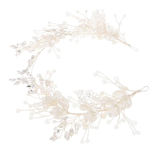 ADOCARN Braut Haarschmuck Mit Elegantem Blattdesign Handgefertigte Perlen-haarspange Für Hochzeiten Partys Und Besondere Anlässe Aus Langlebigem Zinklegierungsmaterial Für Frauen Und von ADOCARN