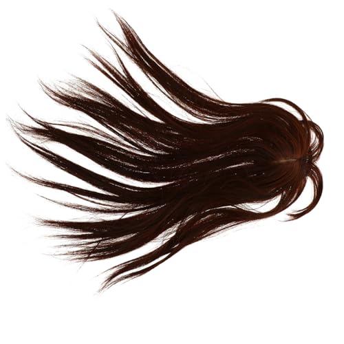 ADOCARN Unsichtbare Haarverlängerungen Perücken-topper für Frauen Natürliche Abdeckung Grauer Haare von ADOCARN