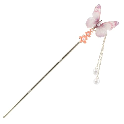 ADOCARN Schmetterling Haarschmuck Vintage Haarstäbchen Für Damen Mit Bunte Botanische Akzente Orientalischer Stil Haarstäbe Bequem Und Langlebig von ADOCARN