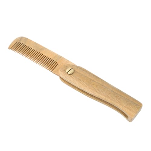 ADOCARN Faltbarer Sandelholz Haarkamm Für Damen Und Herren Antistatischer Tragbarer Kamm Aus Natürlichem Holz Für Pflege Feiner Haare Und Kopfhautmassage Burlywood Farbe von ADOCARN