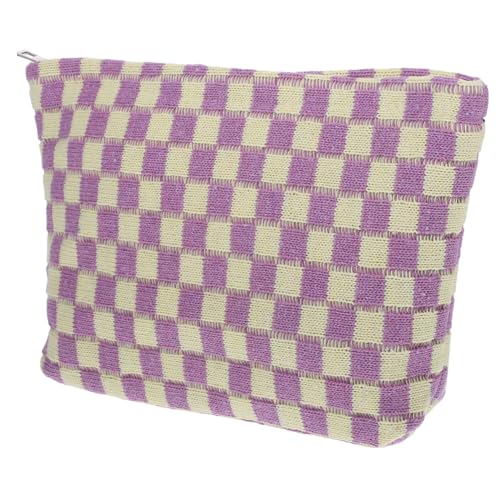 ADOCARN Schminkkoffer Mit Reißverschluss wasserdichte Kosmetiktasche Tragbare Make-up-Tasche Für Damen Reise-Make-up-Tasche Kleine Aufbewahrungstasche Für Kosmetik Und Schmuck von ADOCARN