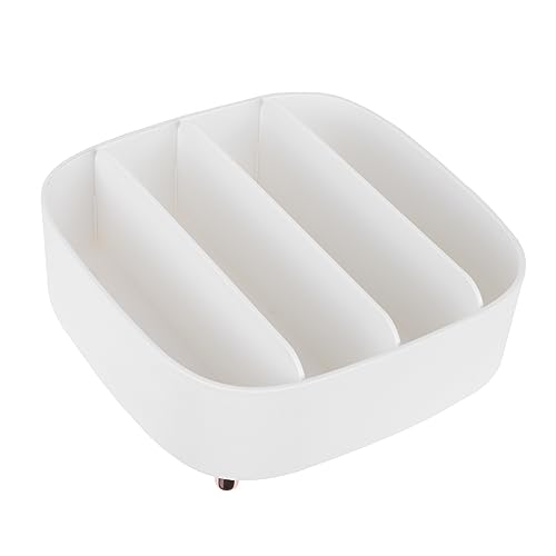 ADOCARN Starkes Robustes Material 1 Stück Kosmetikregal Weiße Aufbewahrungsbox Make-up-organizer Hält Ihr Zimmer Ordentlich von ADOCARN
