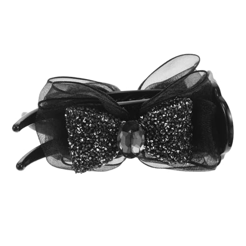 ADOCARN Strasssteine Haarklammer Mit Schleife Für Damen Hochzeit Und Party Frisuren Für Hochsteckfrisur Pferdeschwanz Und Dutt von ADOCARN