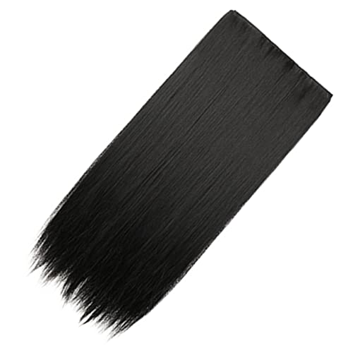 ADOCARN Straight Hair Extensions Clip in Natürliche Haarverlängerung Aus Synthetischem Material Für Voluminöse Frisuren Lang Für Frauen Und Mädchen von ADOCARN