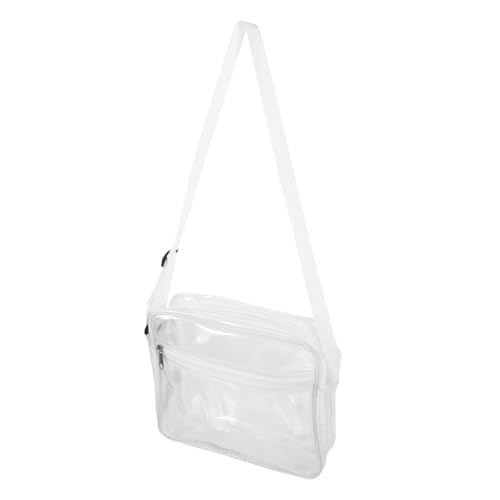 ADOCARN Transparente Kosmetikbeutel Mit Reißverschluss Kleine Durchsichtige Handtasche Aus Make-up-Reisetasche Umhängetasche Freizeittasche Für Damen Aufbewahrungstasche Für Schule von ADOCARN