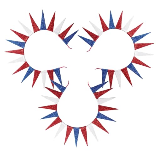 ADOCARN 3stücke Teiliges Patriotischer Haarreifen Für Unabhängigkeitstag Und Gedenktag Kopfband Mit Freiheitsstatue Design Für Frauen Festliche Partys Und Events von ADOCARN