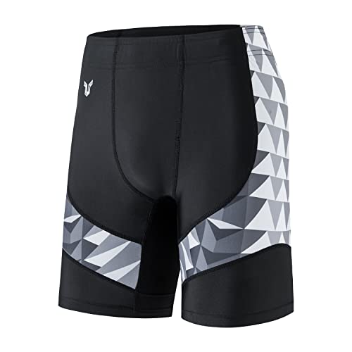 ADOREISM Herren Badeshorts Kompression Schwimmen Jammer Cool Dry Active Badeanzug Schwimmen Athletic Workout Running Shorts, Alligator, XXX-Large von ADOREISM