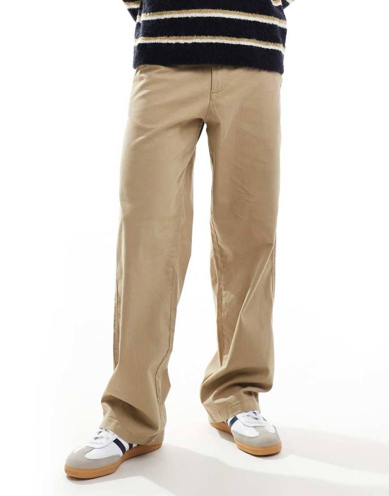 ADPT - Chinohose in Beige mit weiter Passform-Neutral von ADPT