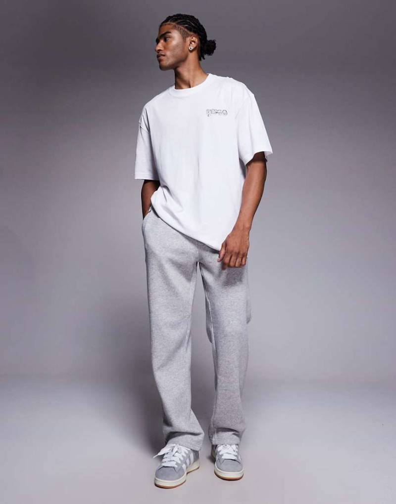 ADPT - Trainingshose in Hellgrau mit geradem Bein von ADPT