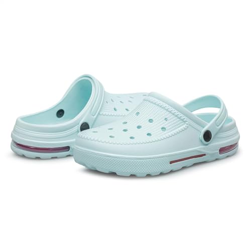 ADQ Clogs Damen Gartenschuhe Herren mit Luftkissen Strand Sandalen Slip On Hausschuhe Unisex rutschfeste Atmungsaktive von ADQ