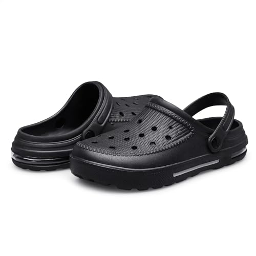 ADQ Clogs Damen Gartenschuhe Herren mit Luftkissen Strand Sandalen Slip On Hausschuhe Unisex rutschfeste Atmungsaktive von ADQ