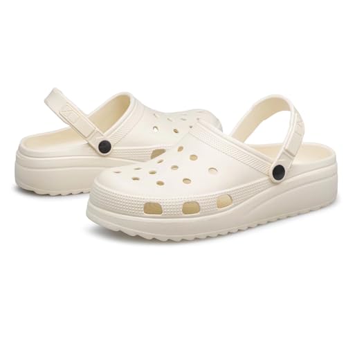 ADQ Clogs Damen Unisex Gartenschuhe Plattform für Garden Sommer Casual Slip On Sandalen ADQ Clogs Damen Unisex Gartenschuhe Plattform für Garden Sommer Casual Slip On Sandalen von ADQ