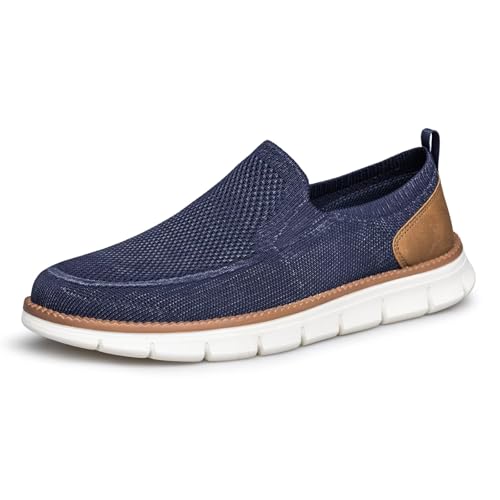 ADQ Herren Slip On Loafer Mokassins Flache Slipper Atmungsaktiv Bequeme Casual von ADQ