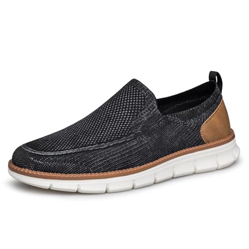 ADQ Herren Slip On Loafer Mokassins Flache Slipper Atmungsaktiv Bequeme Casual von ADQ