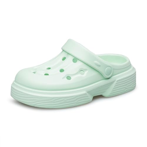 ADQ Unisex Kinder Clogs Gartenschuhe Strand Sandalen rutschfeste Atmungsaktive Slip On Hausschuhe für Mädchen und Jungen von ADQ