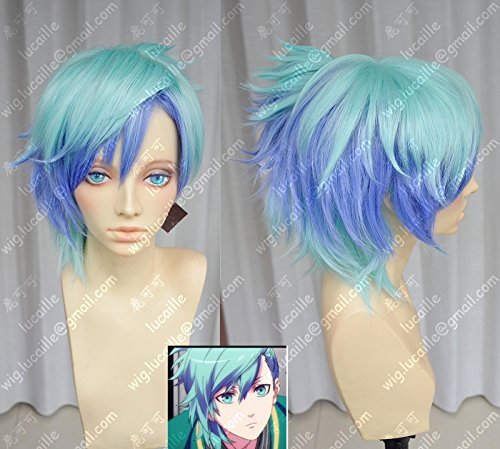 Anime Uta no Prince sama Revolutions Mikaze ai Cosplay Wigs The wind blue Styled Heat Resistant Synthetic Hair Wig + Wig Cap Beige von ADTEMP