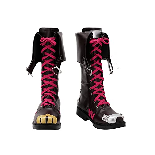 Arcane Jinx Cosplay PU Stiefel Schuhe Halloween Cosplay Prop für Erwachsene Frauen von ADTEMP