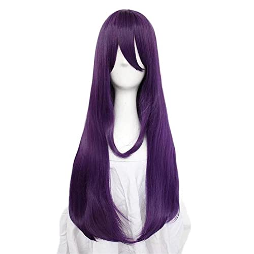 Doki Doki Literature Club Yuri Monika Natsuki Sayori DDLC Women Long Straight Synthetic Perucas Cosplay Wigs von ADTEMP