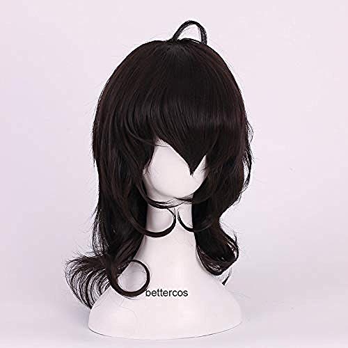 Ensemble-Sterne Rei Sakuma Cosplay-Perücken 40cm Kurzes schwarz hitzebeständiges Synthetisches Haarperg + Perücke-Kappe von ADTEMP