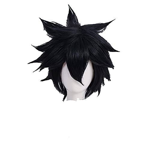 Fairy Tail Grau FullBuster Cosplay Perücke Kurzer Hitzebeständigkeit Synthetische Haarperücke + Perücke Kappe von ADTEMP