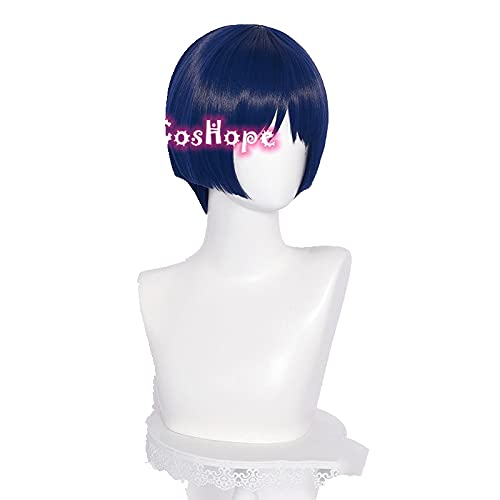 Genshin Wirkung Cosplay Scaramouche 30cm Wig Blue Purple Black Perücke Cosplay Anime Perücken Wärmebeständige synthetische Perücken Halloween von ADTEMP