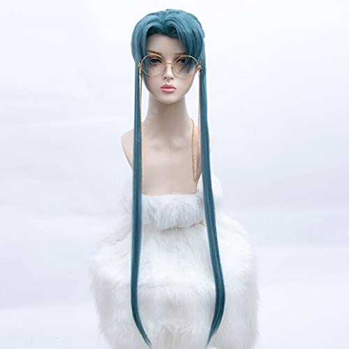 Hsiu Comics Unsound Relationship Cosplay Teng Rui Yu Cosplay Wig Gray-Blue Long Hair One Size Wig von ADTEMP