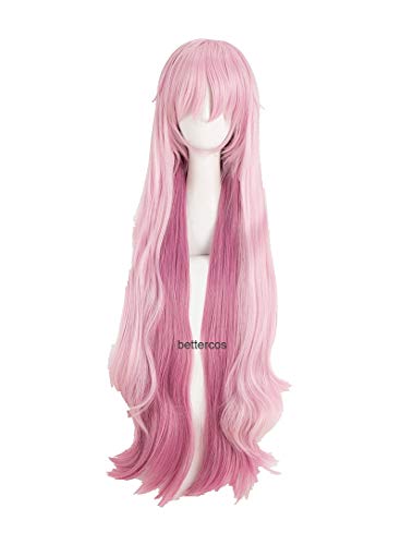 K-Project k Neko Cosplay perücke 100 cm lang gemischte rosa hitzebeständige synthetische Haare Wig + perücke Kappe von ADTEMP