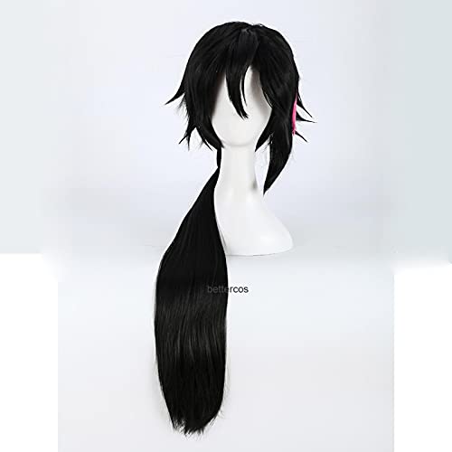 RWBY Wiki. Lüge Ren Cosplay Perücken langes schwarzes und rot hitzebeständige synthetische Haarperücke + Wig-Kappe von ADTEMP