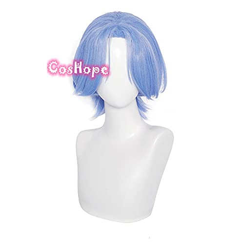 SK8 The Infinity Langa Cosplay Unisex Kurze 30cm Wig Blue Perücke Cosplay Anime Cosplay Perücken Hitzebeständige synthetische Perücken Halloween von ADTEMP