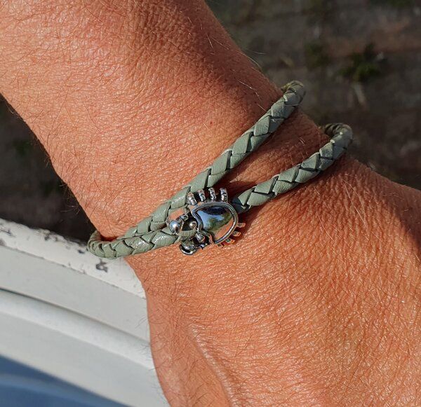 ADUS.design Fangleine Duo Armband Motiv Krebs von ADUS.design