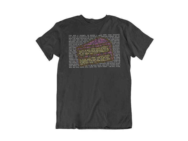 Portal - Still Alive Songtext Tshirt Portal - Still Alive Songtext Tshirt von ADZdesigns