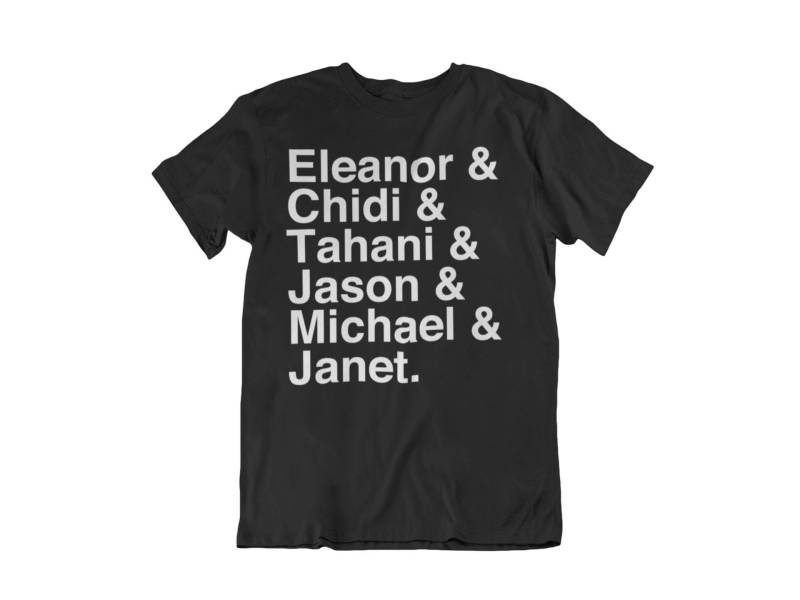 The Good Place Names Tshirt - "The Place" Tv-Show Fan Merch." The Good Place Names Tshirt - "The Place" Tv-Show Fan Merch." von ADZdesigns