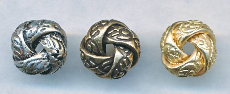 12mm Brass Love Knot Vintage 3 Verschiedene Ausführungen - 10 Stück Feder Design von ADadornments