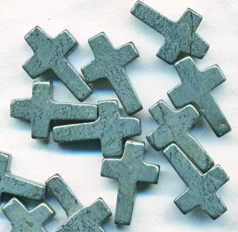 Schöne Pyrit Kreuz - 10 Stück von ADadornments