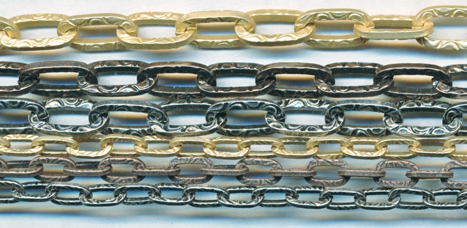 Texturierte Vintage Kette 2 Größen, 6 X 11 Mm - 4 7 3 Farben Durch Den Fuß Verkauft von ADadornments