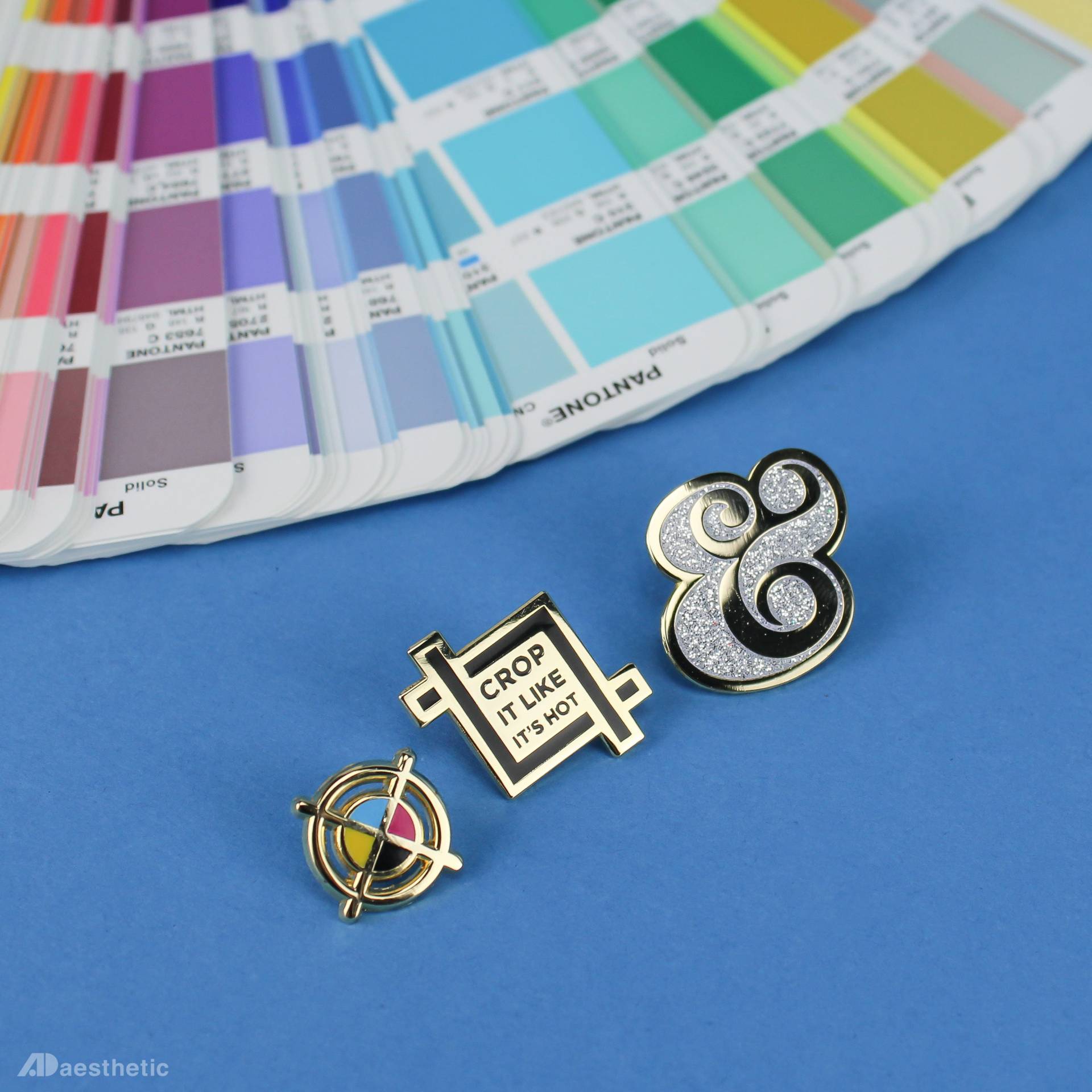 Designer Emaille Anstecknadeln 3Er Set von ADaesthetic