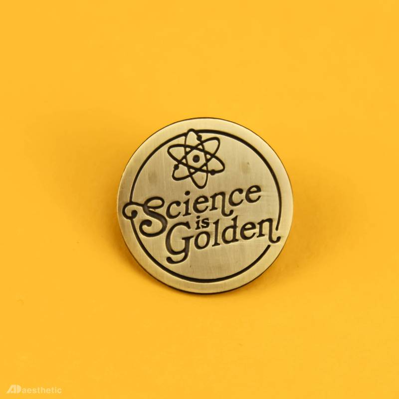 Die Wissenschaft Ist Goldene Anstecknadel Die Wissenschaft Ist Goldene Anstecknadel von ADaesthetic